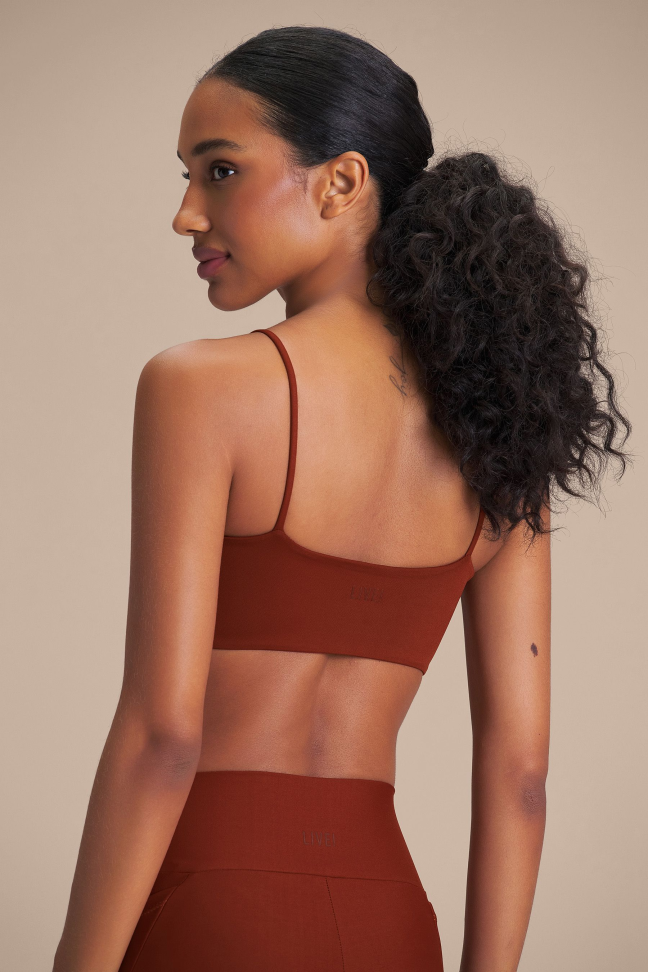 Top Fitness Feminino LIVE! Curve Sense® Rust Red