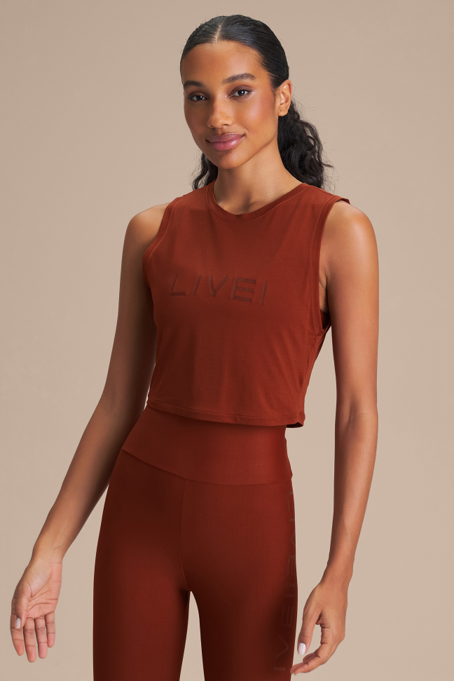 Regata Cropped LIVE! Comfort Rust Red