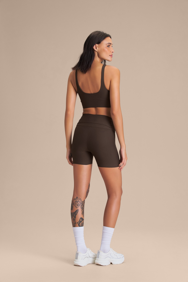 Top Fitness Feminino LIVE! Icon Neo Hydefit® Adaptiv Cocoa Brown - #4