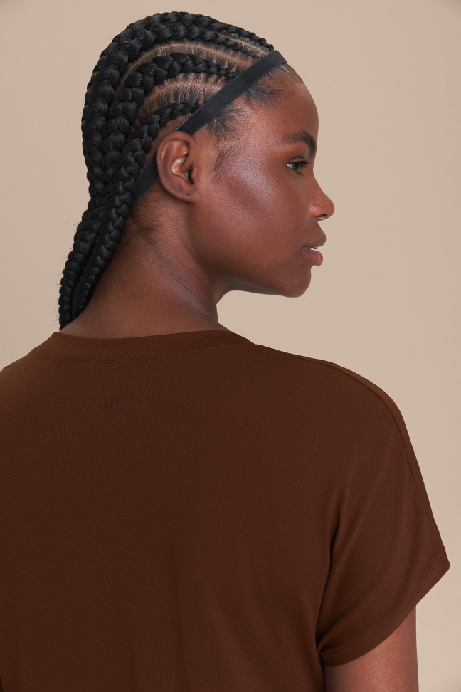 Camiseta V Comfort Chocolate Plum LIVE! - #4