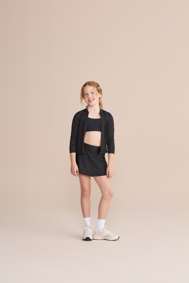 Saia Effect Texture Run Kids Preto LIVE!