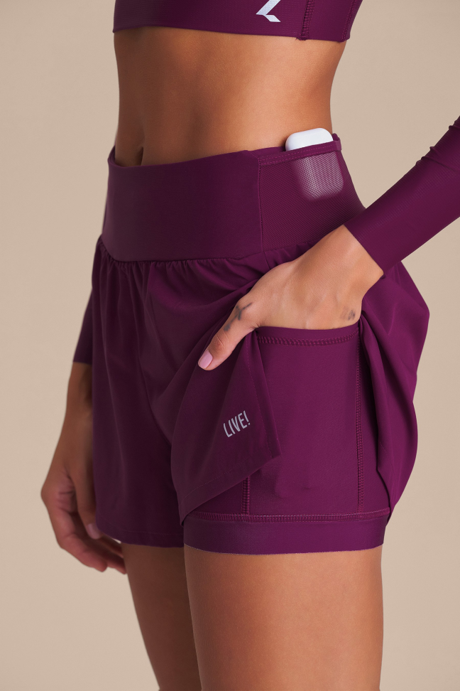 Shorts Pro Six Pockets Essence Purple LIVE!