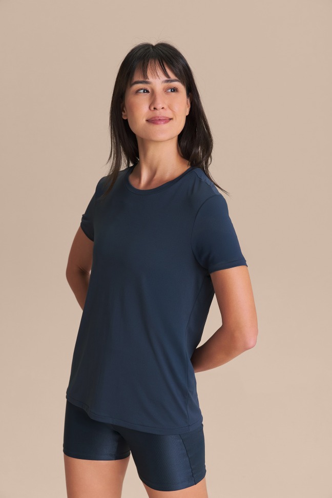 Camiseta Basic Comfort Azul Drop  LIVE!