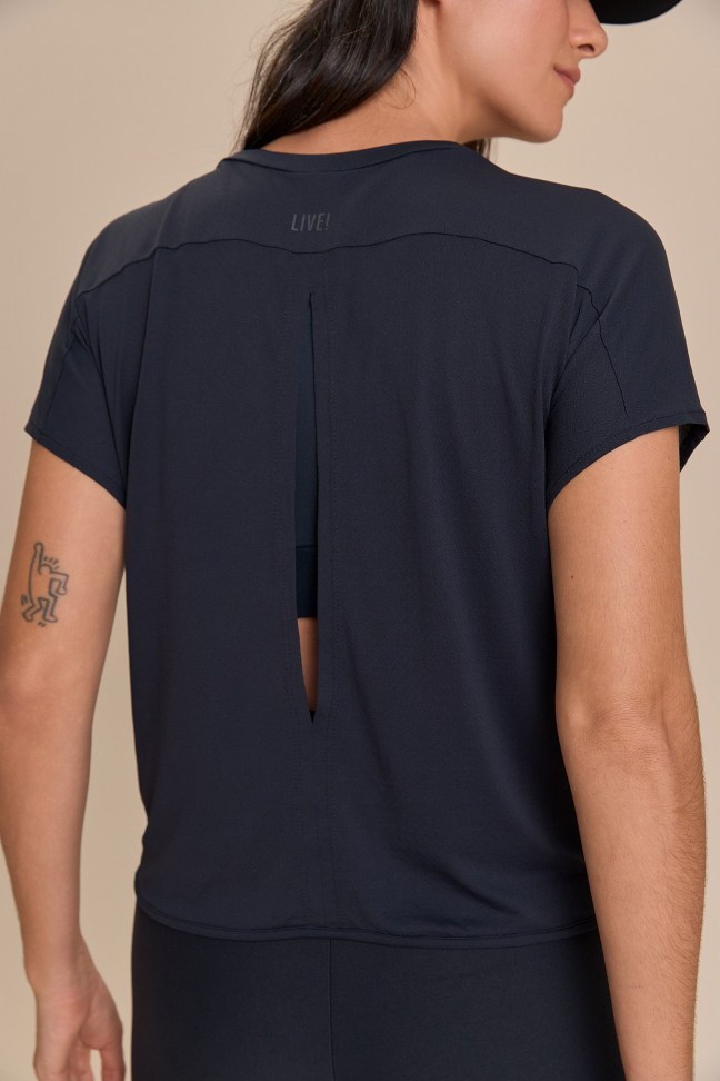 Camiseta Breath Back Comfort Preto LIVE! - #3