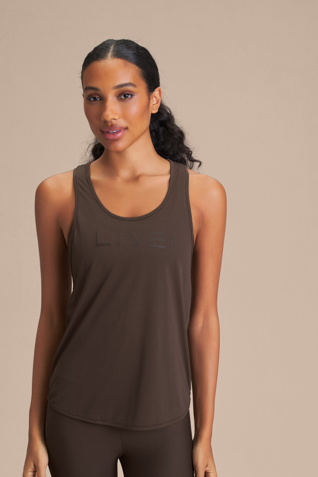 Regata Fitness Feminina LIVE! Comfort Cocoa Brown