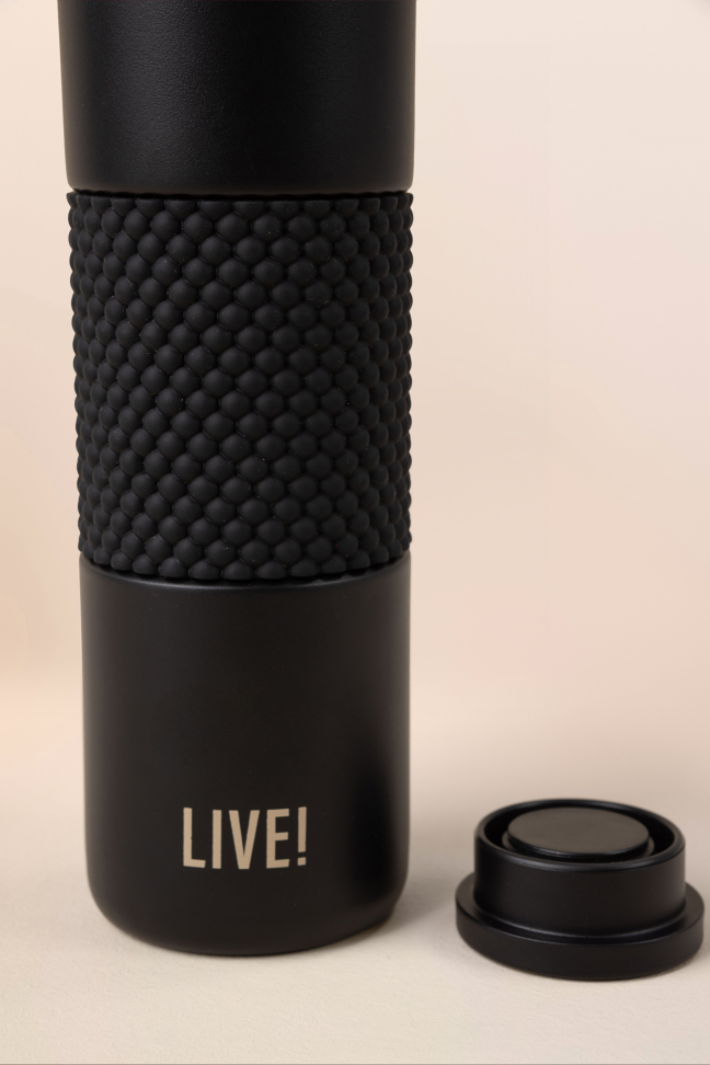 Garrafa Thermo Wall Preta LIVE! - #4