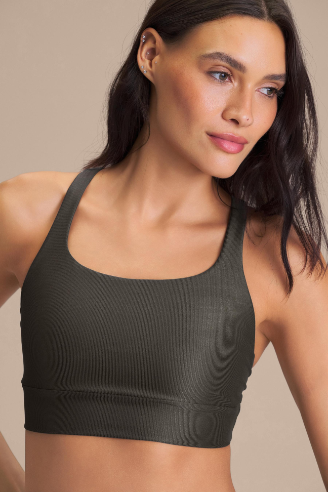 Top Fitness Feminino LIVE! Neo Allure® Adaptiv Obsidian Grey