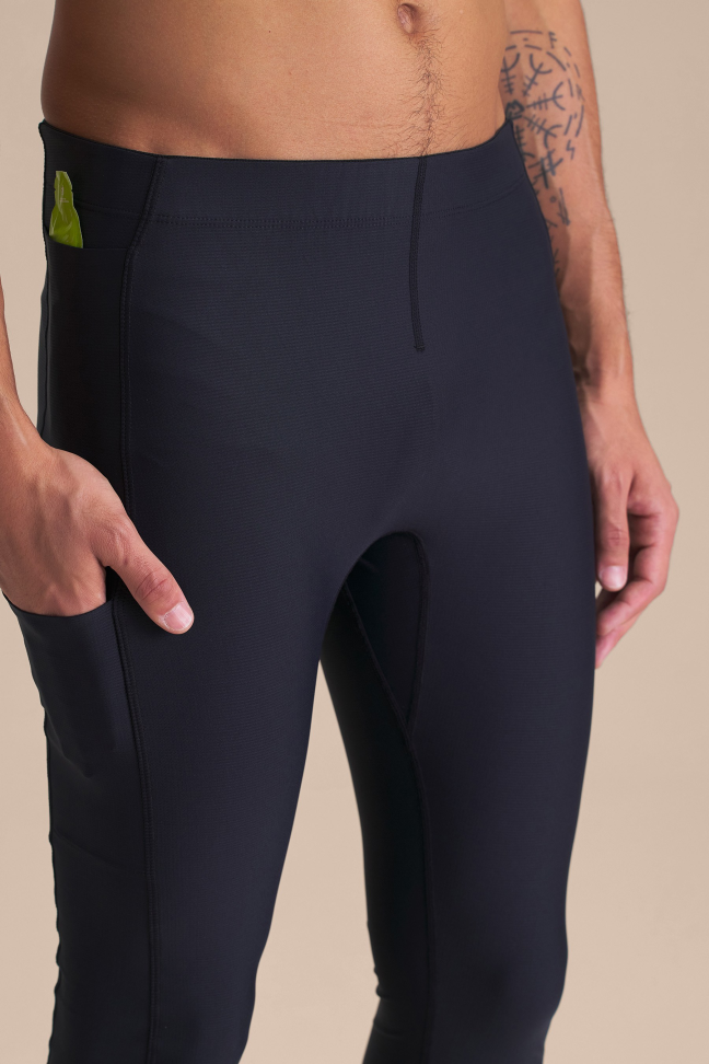 Calça de Corrida Masculina LIVE! Run Move Airflow Speed Preta com Compressão e Bolsos - #5