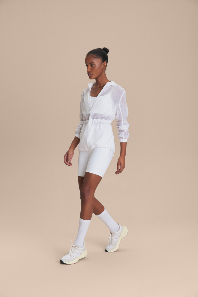 Jaqueta Nylon Racer New White LIVE! - #8