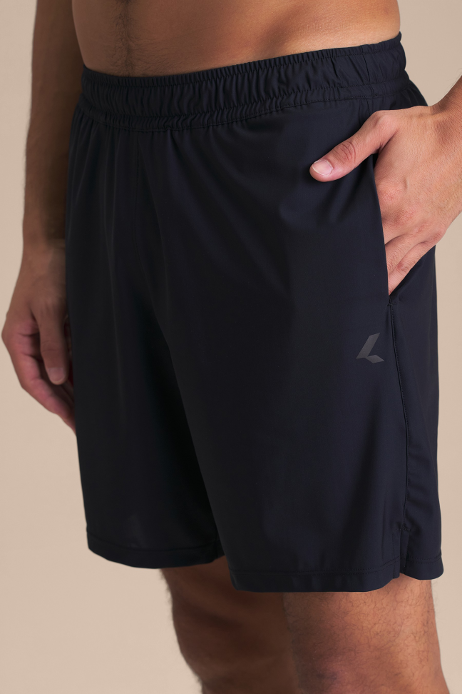 Bermuda Fitness Masculina LIVE! Train Power 7" Drycore Preta com Bolsos - #5