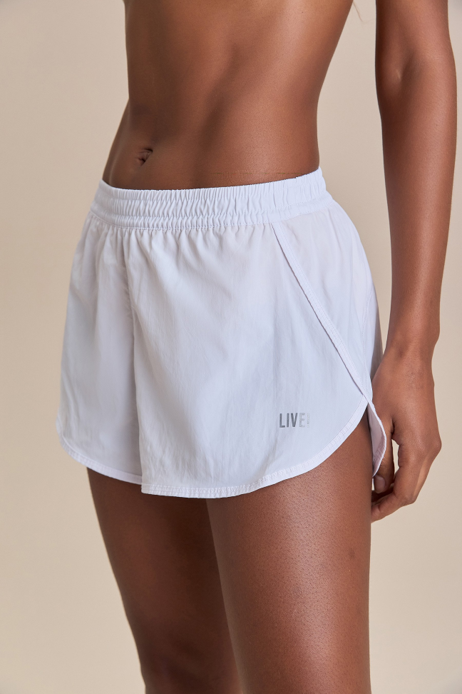 Shorts Nylon Net Branco LIVE!