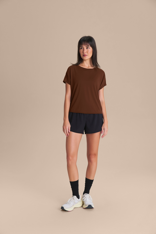 Camiseta Breath Back Comfort Chocolate Plum LIVE!