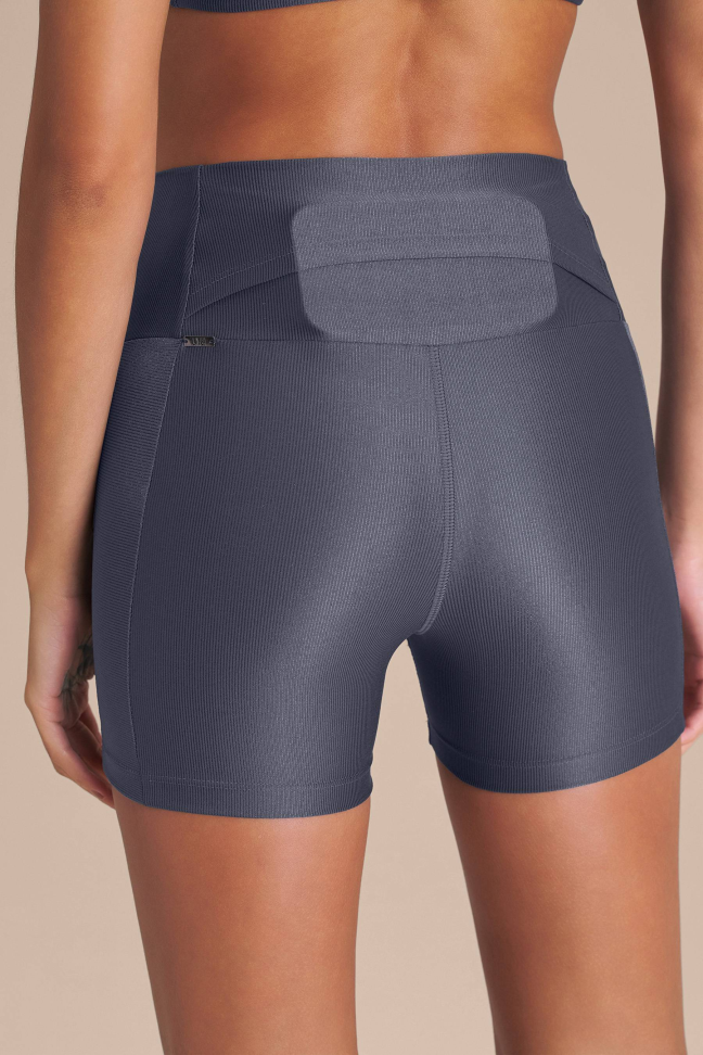 Shorts Fitness Feminino LIVE! Fit Allure® Adaptiv Iron Blue - #3