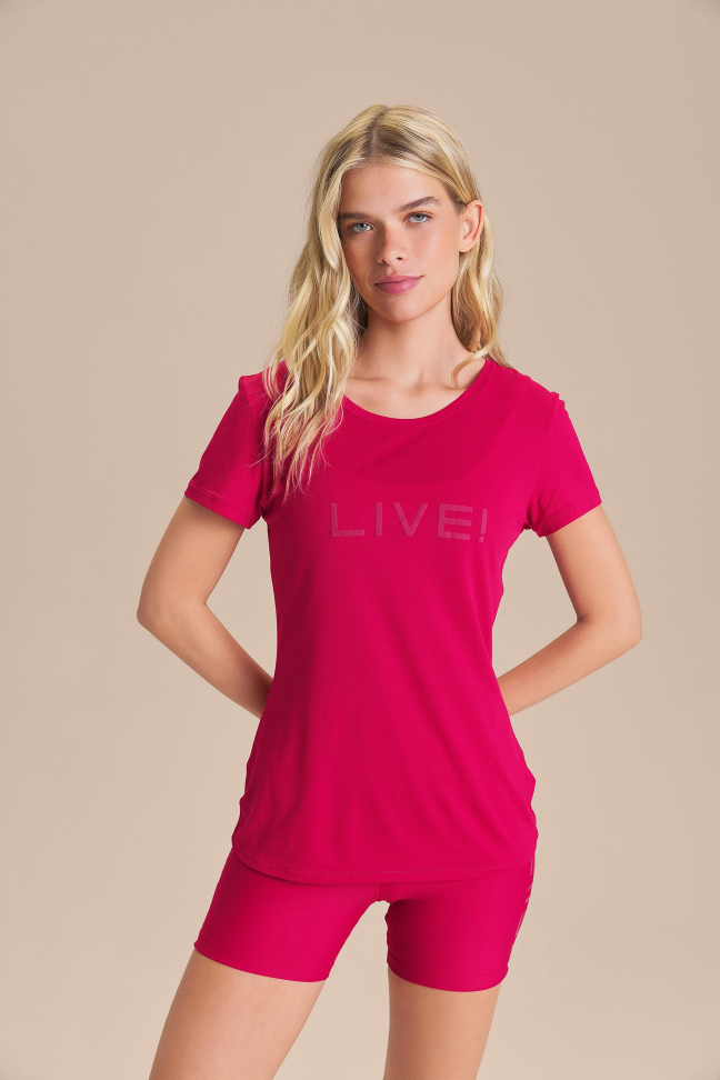 Camiseta LIVE! Comfort Vital Pink