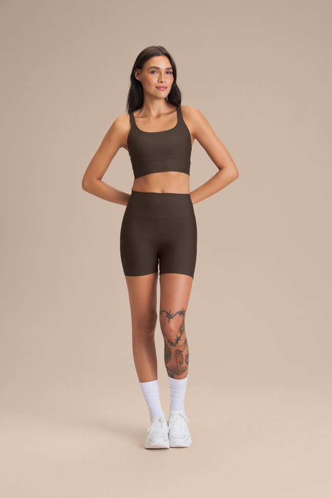 Top Fitness Feminino LIVE! Icon Neo Hydefit® Adaptiv Cocoa Brown - #3