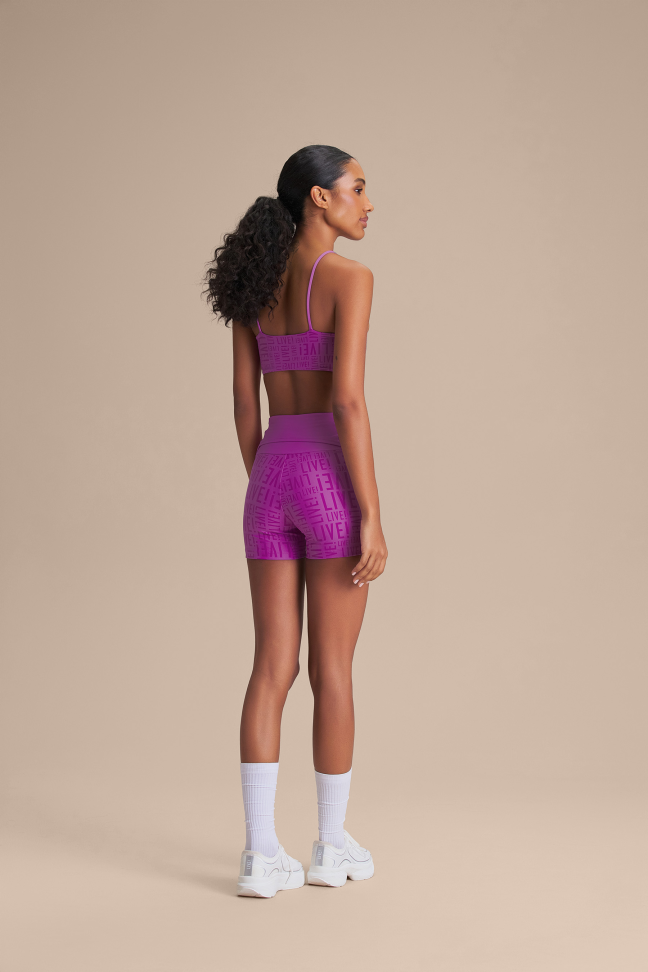 Top Fitness Feminino LIVE! Curve Memory Pink com Bojo Removível - #4