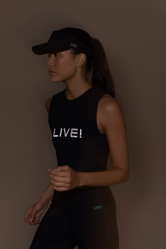 Regata Cropped LIVE! Reflex Preto - #4