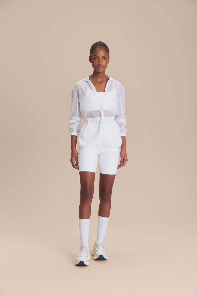 Jaqueta Nylon Racer New White LIVE!