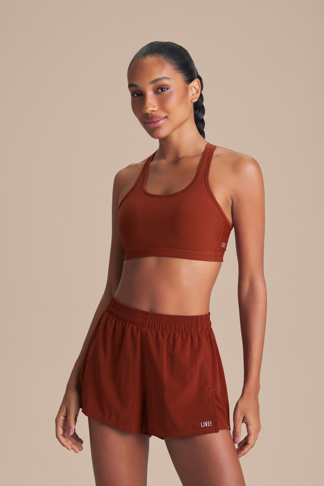 Top Fitness Feminino LIVE! Intense Race Pro® Rust Red
