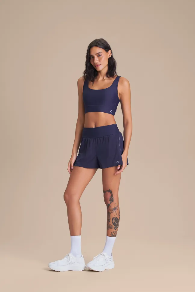 Top Fitness Feminino LIVE! Speed Tide com Bojo Fixo