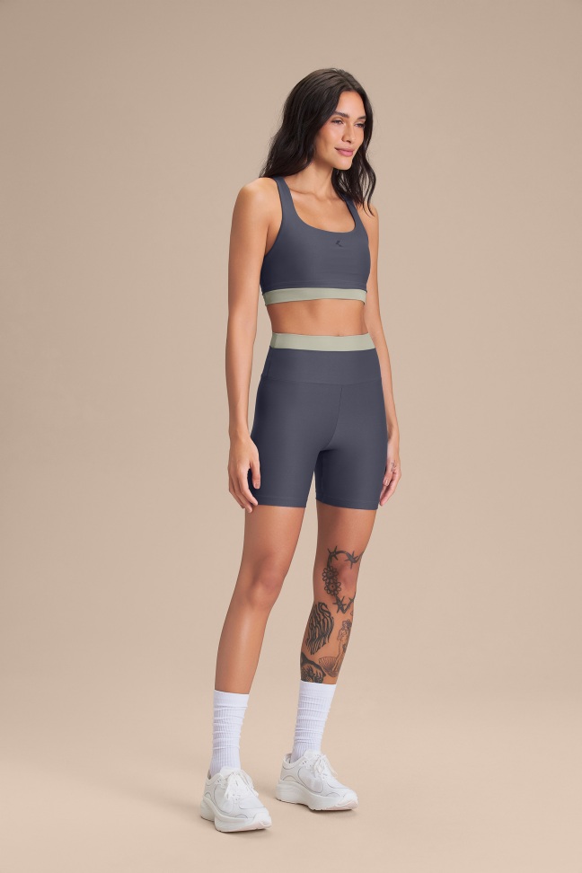 Top Fitness Feminino LIVE! Dual Allure® Mat Adaptiv Iron Blue - #4