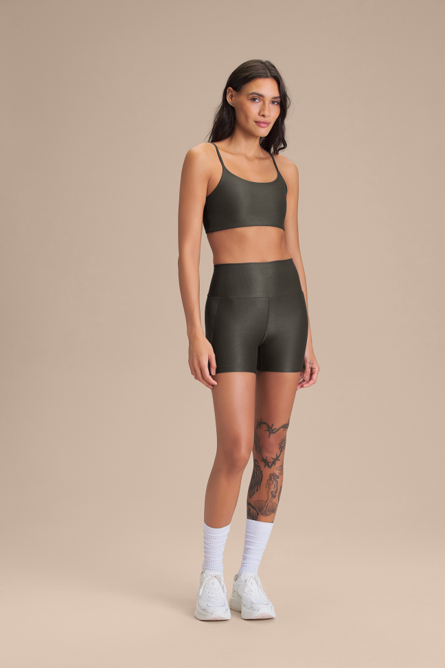 Shorts Fitness Feminino LIVE! Fit Allure® Adaptiv Obsidian Grey