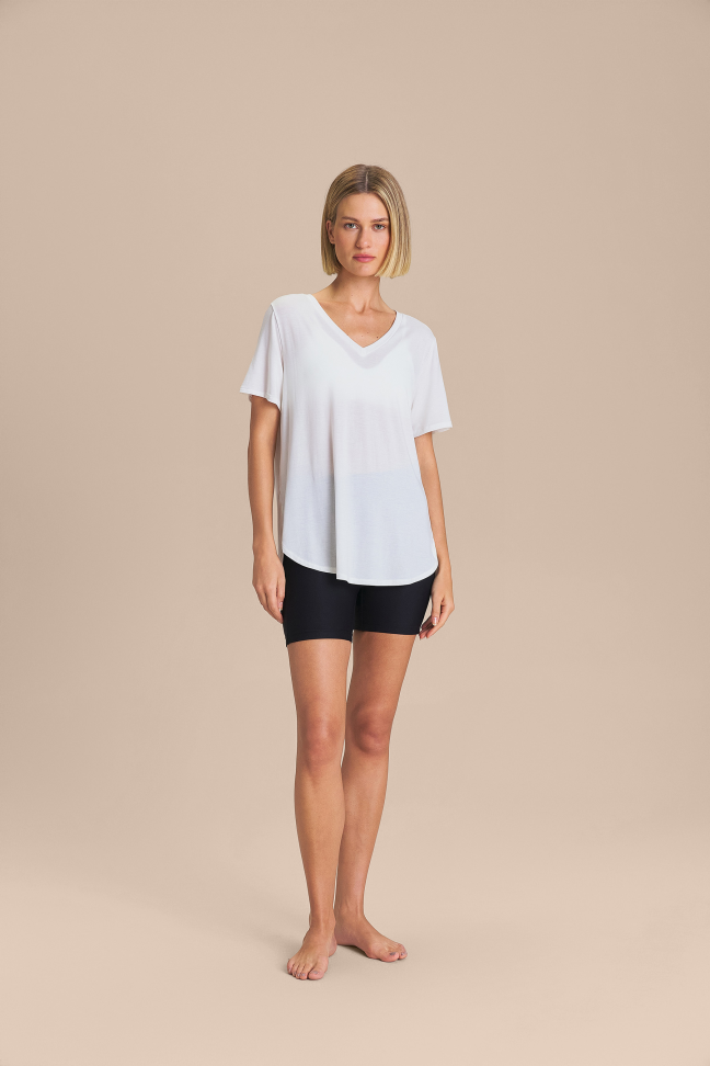 Camiseta V Whisper Branco LIVE!