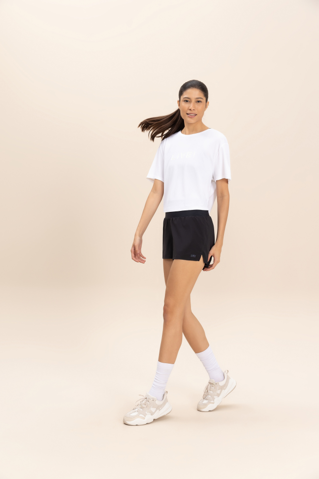 Camiseta Cropped LIVE! Comfort Branco
