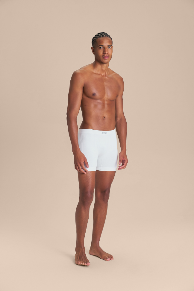 Cueca Longa Boxer Seamless Branca LIVE! - #3