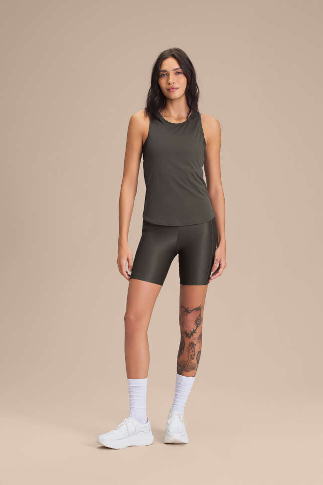 Bermuda Fitness Feminina LIVE! Allure® Adaptiv Obsidian Grey - #5