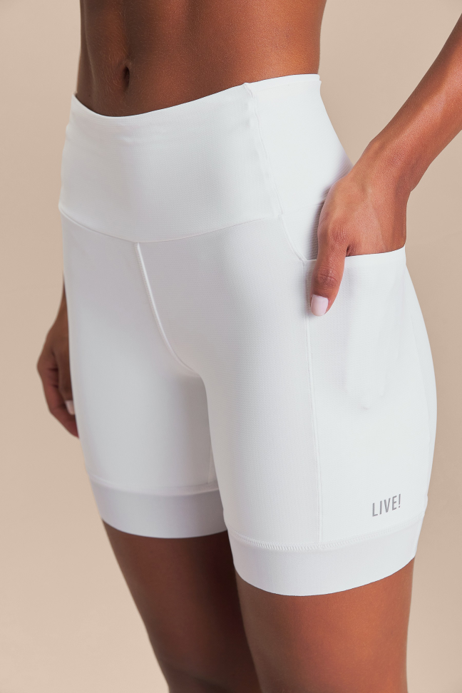 Bermuda Six Pockets Speed White LIVE!