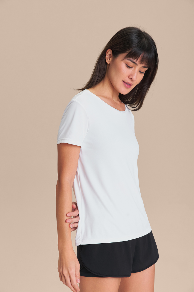 Camiseta Bio Stretch Branca LIVE!