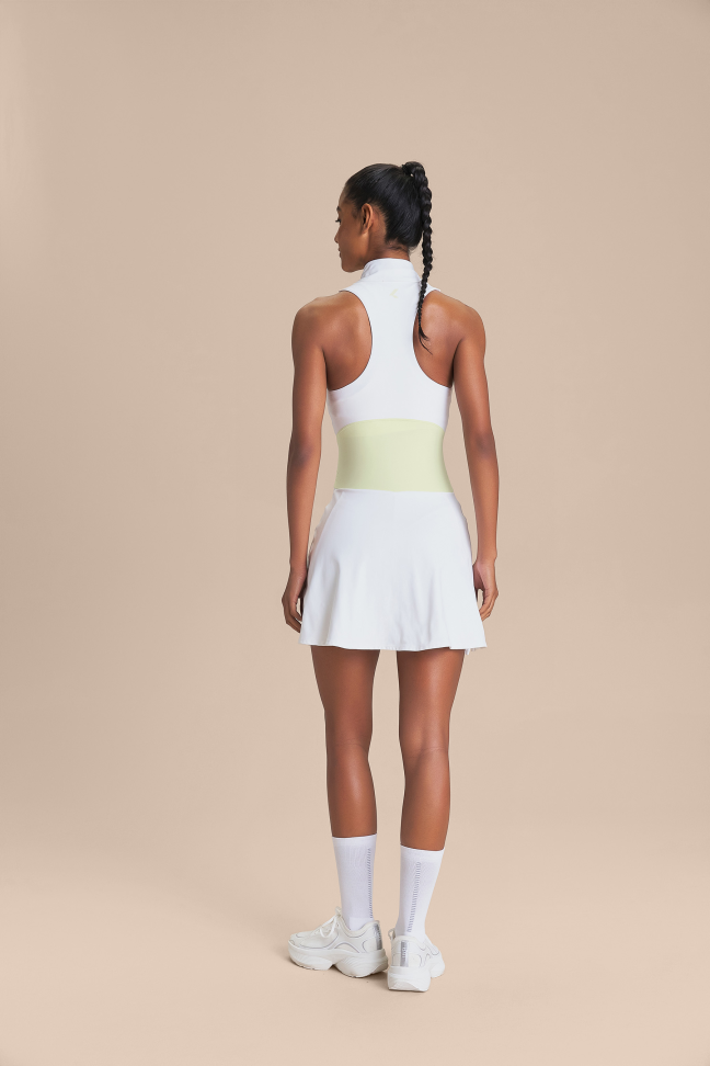 Vestido Polo Overlay Hydefit® Adaptiv Branco LIVE! - #8
