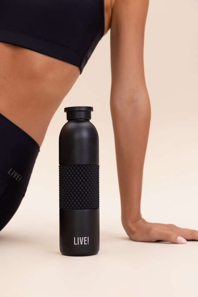 Garrafa Thermo Wall Preta LIVE!