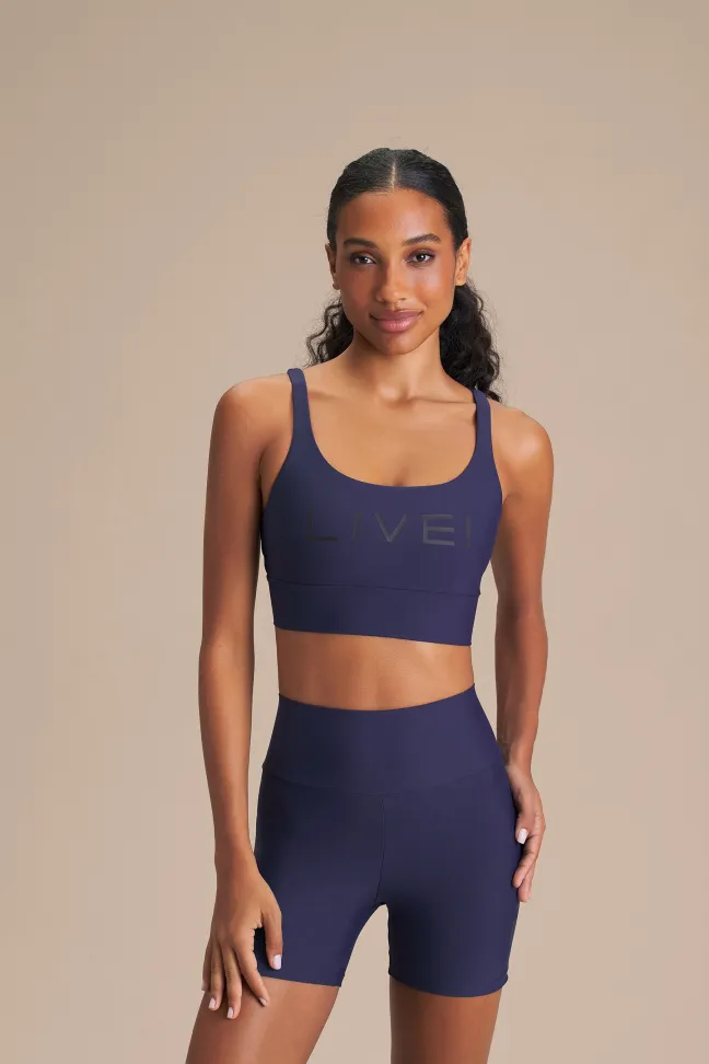 Top Fitness Feminino LIVE! Icon Neo Tideo com Bojo Removível