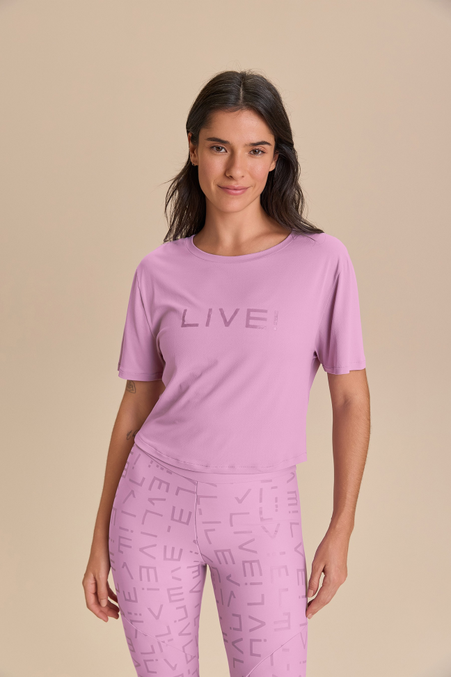 Camiseta Cropped LIVE! Comfort Embolden