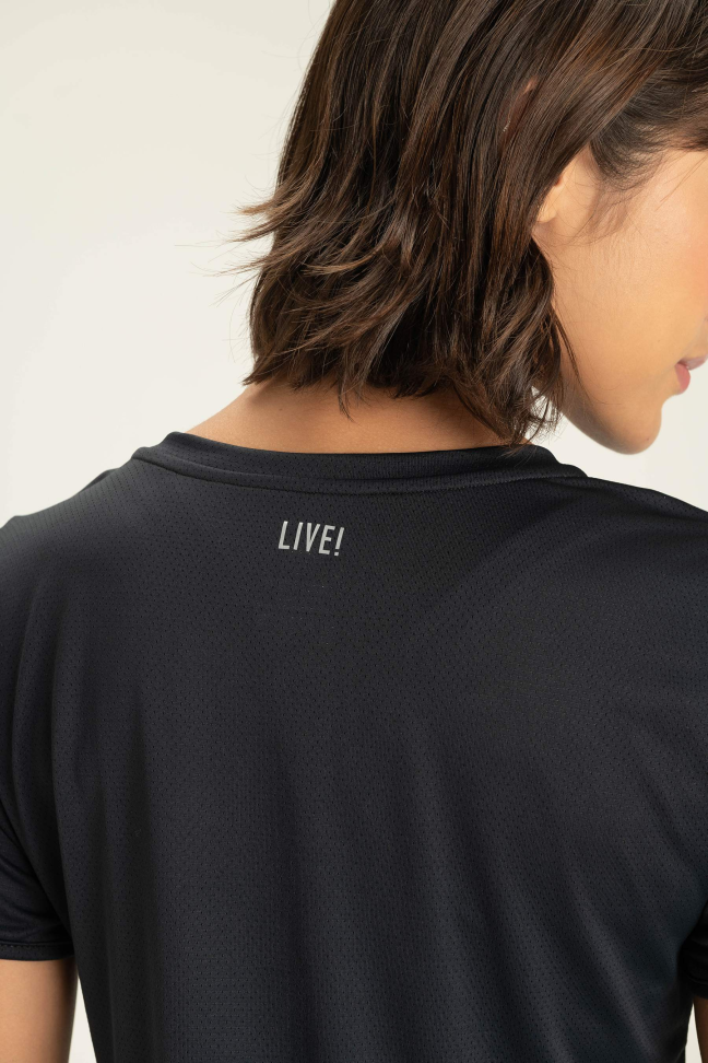 Camiseta Fit Action Preto LIVE!