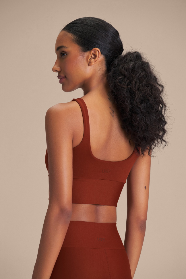 Top Fitness Feminino LIVE! Move Sense® Rust Red