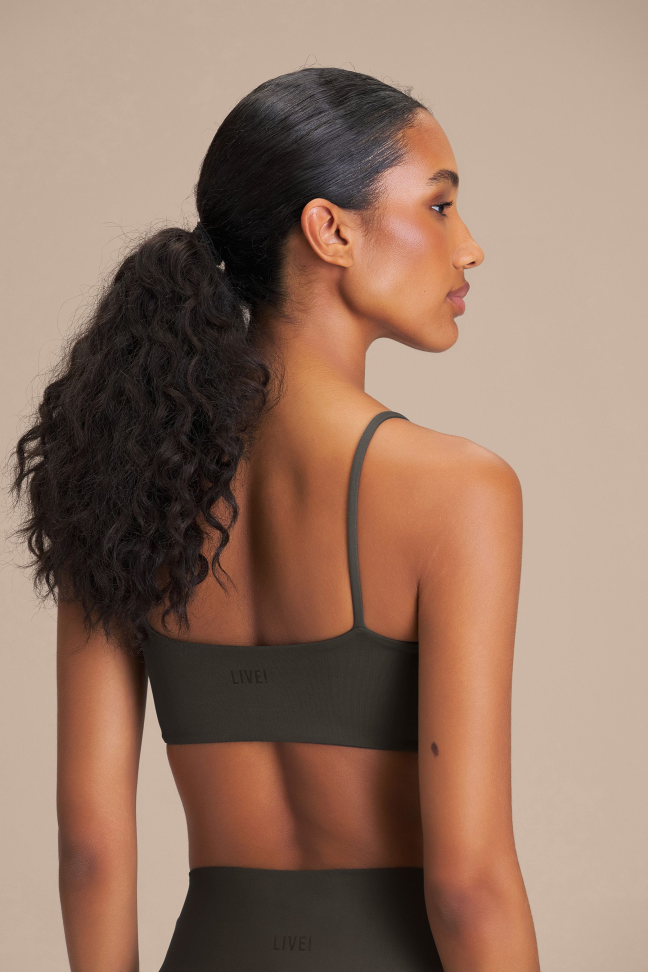 Top Fitness Feminino LIVE! Curve Sense® Obsidian Grey