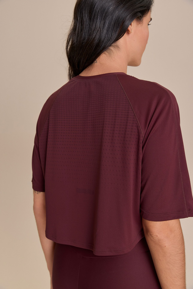 Blusa Equilíbrio Bio Stretch Claret LIVE!