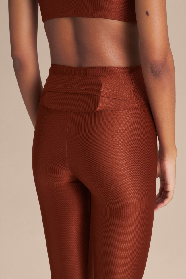 Calça Fusô Fitness Feminina LIVE! Allure® Adaptiv Rust Red - #3