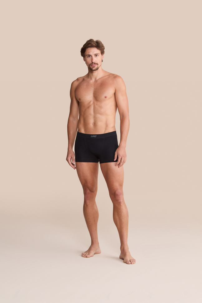 Cueca Boxer Seamless Preta LIVE! - #3
