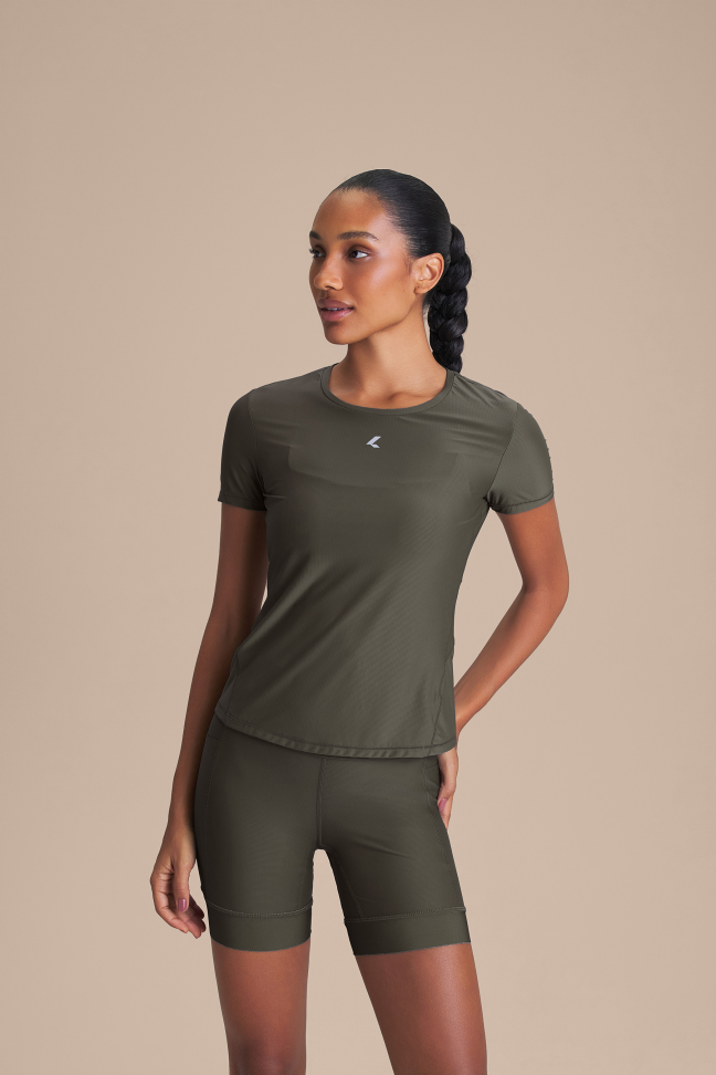 Blusa Fitness Feminina LIVE! Harmony Pro Obsidian Grey
