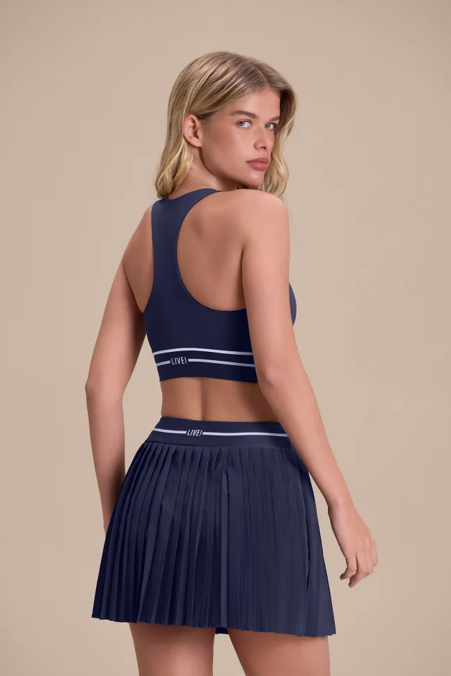 Top Fitness Feminino LIVE! Drop Shot Navy Blue - #3