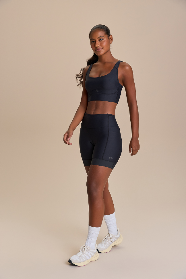 Bermuda Six Pockets Run Speed Preta LIVE!