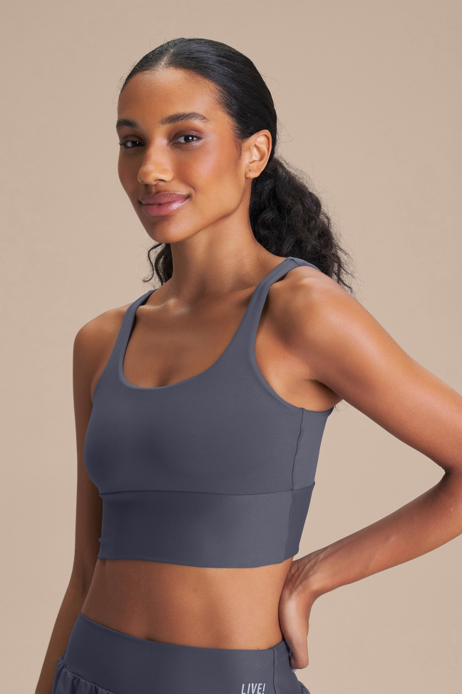 Top Fitness Feminino LIVE! Move Sense® Iron Blue