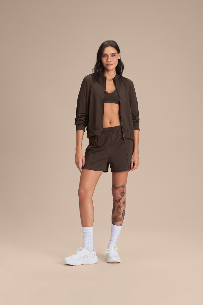 Shorts Fitness Feminino LIVE! Loose Sense® Cocoa Brown - #5