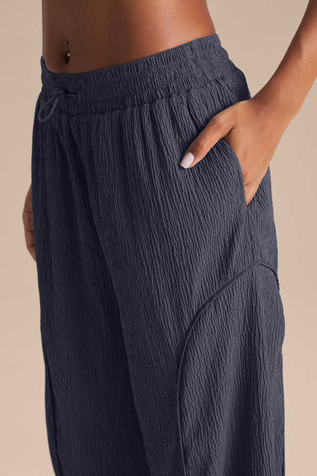 Calça Reta Nylon Gridline Iron Blue LIVE!