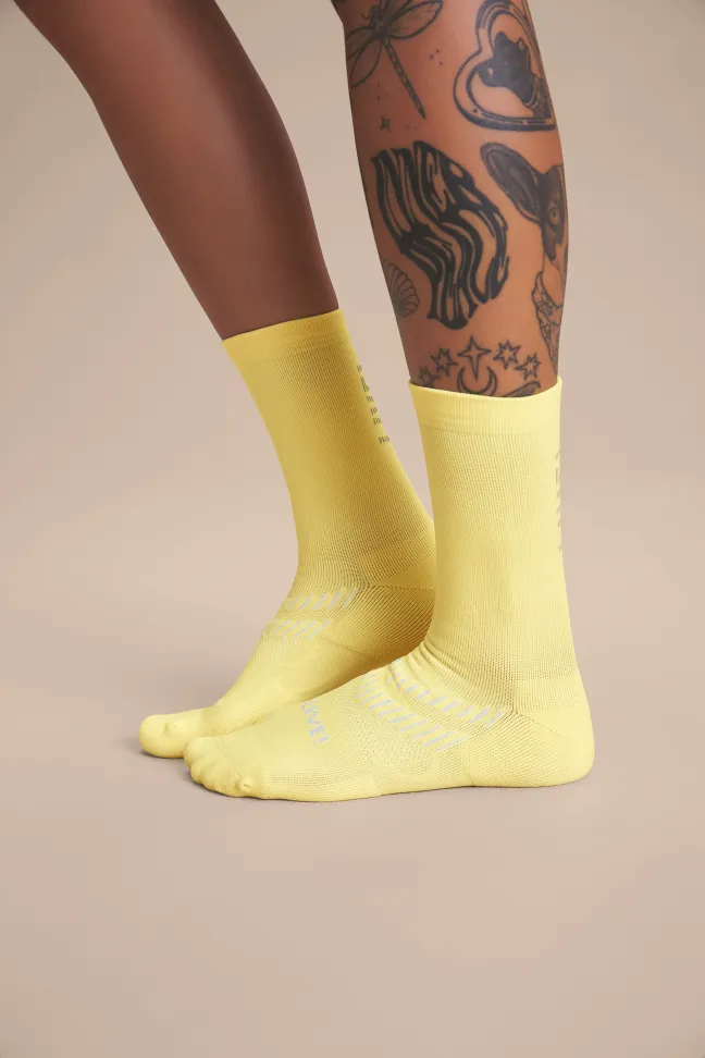 Meia Esportiva Unissex LIVE! Super Long Candelight Yellow