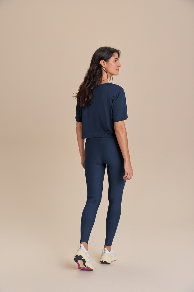 Camiseta Cropped LIVE! Comfort Azul Drop - #4